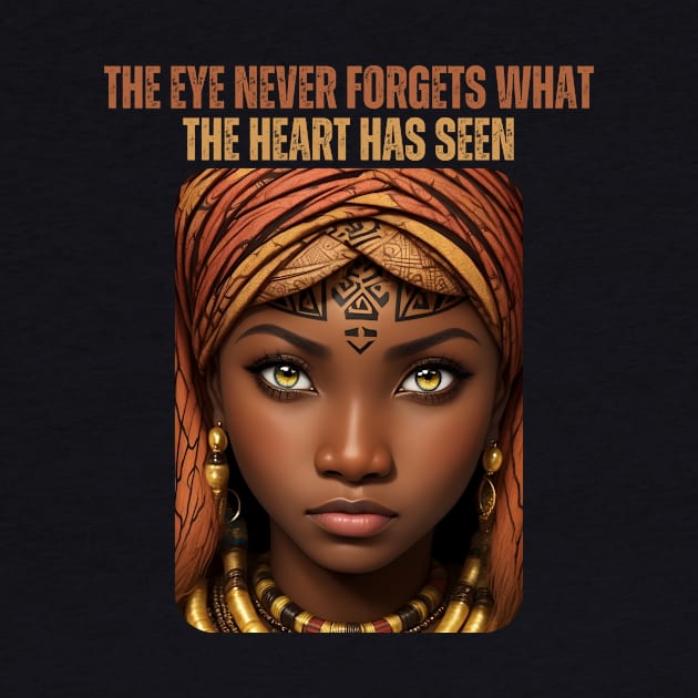 The eye never forgets - African Proverb by Afroisms